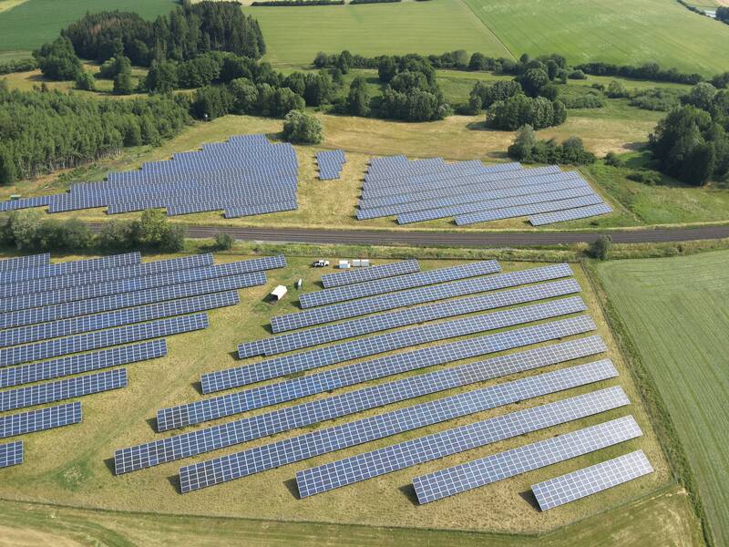 Referenz Solarpark Oberfranken 7 Solarfeld