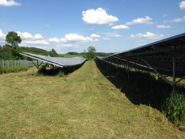 Referenz Solarpark Geroldsgrün Solarfeld